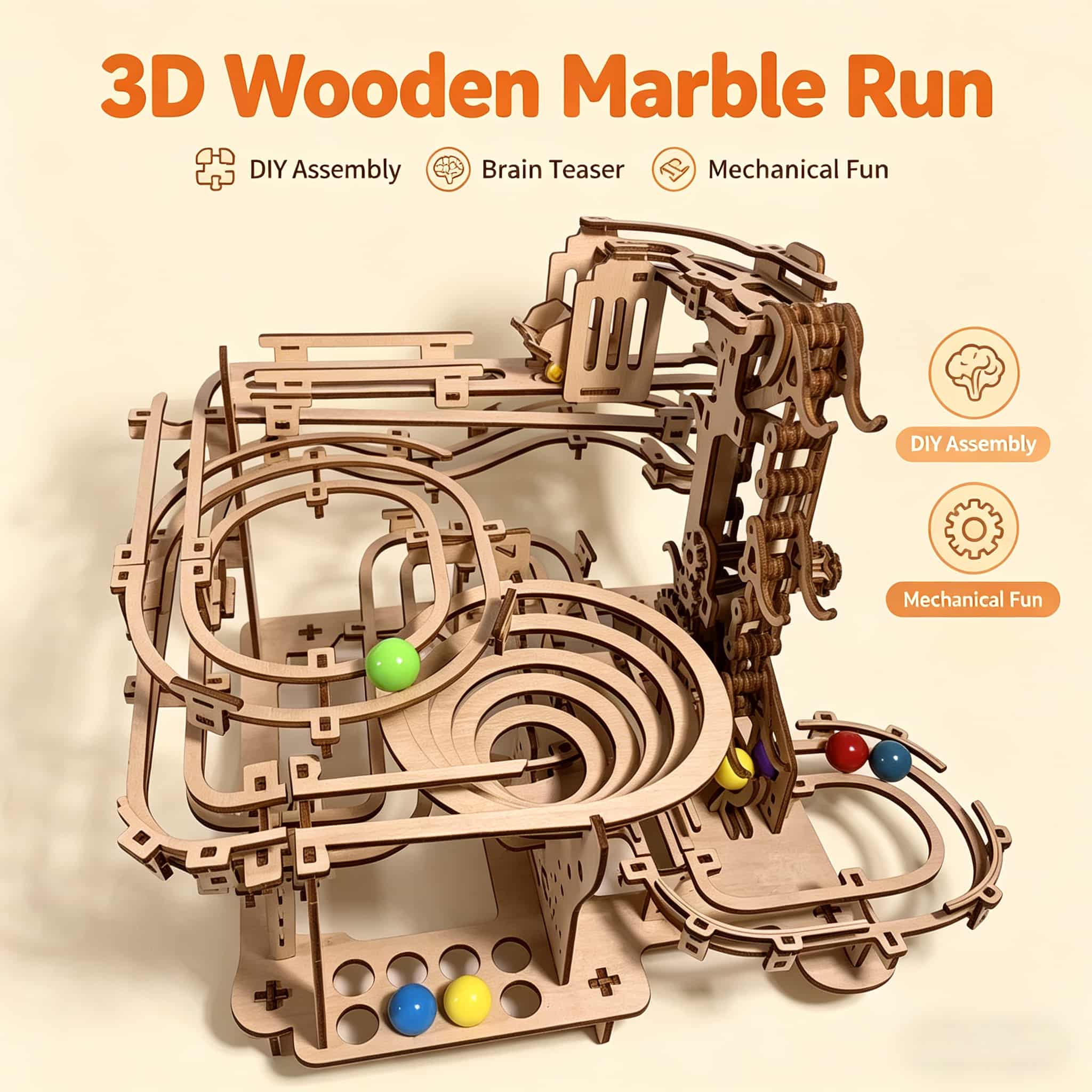 Mechanical Marble Run 3D Woode - Running Gear Gifts recensione e prezzo