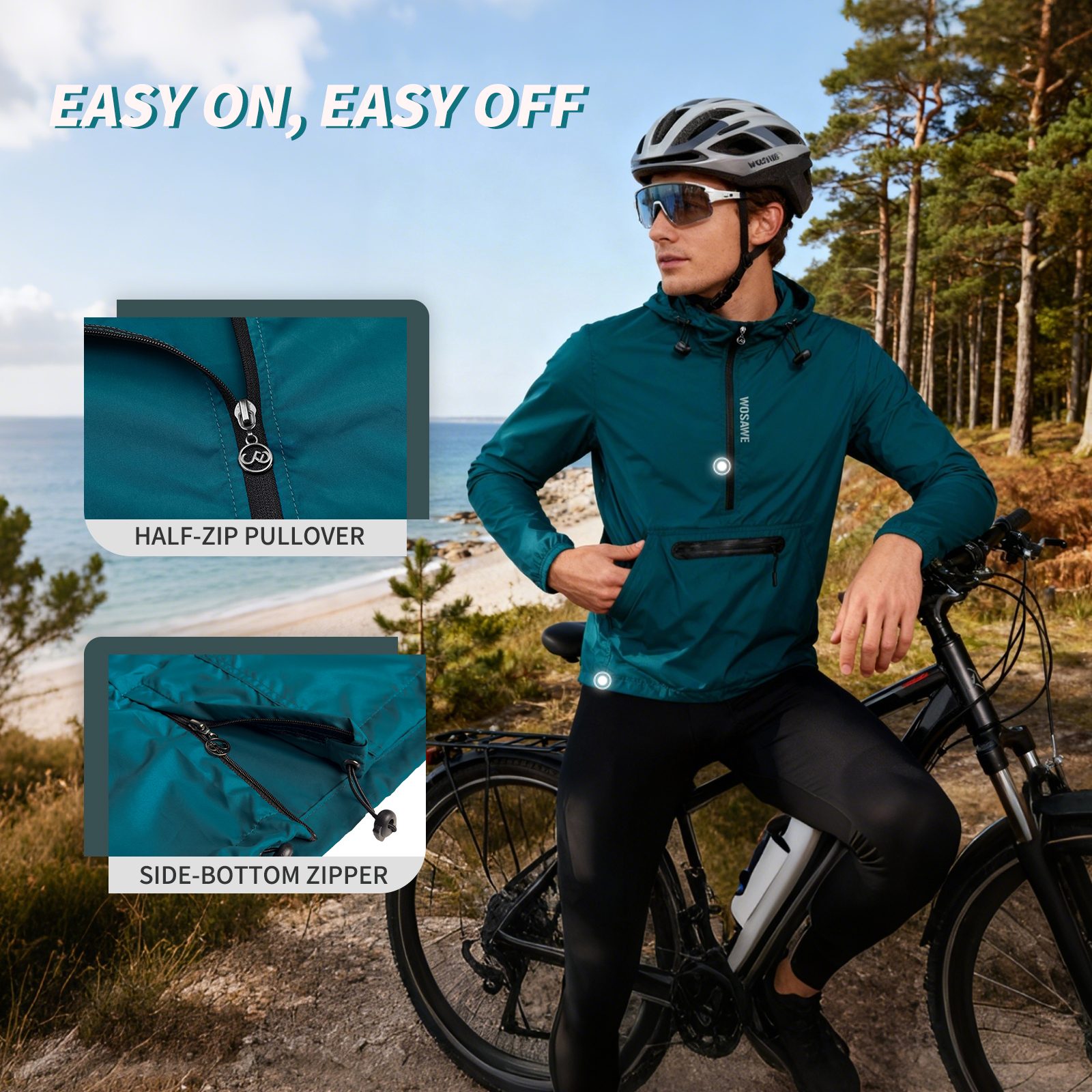 WOSAWE Winproof Running Jacket - Running Gear Hat recensione e prezzo