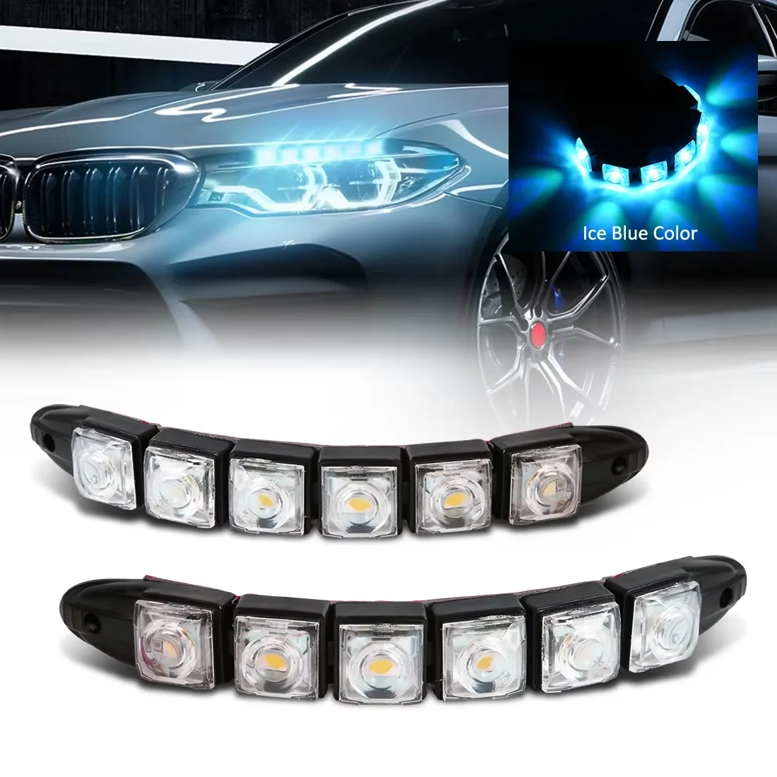 2PCS LED Waterproof DRL Light  - Running Headlamp Led recensione e prezzo
