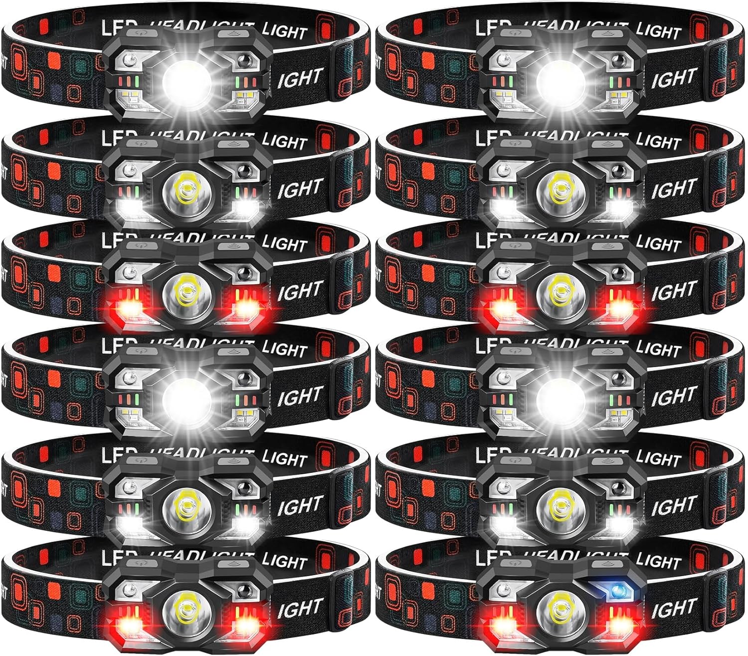 12-Pack Rechargeable Headlamps - Running Headlamp Led recensione e prezzo