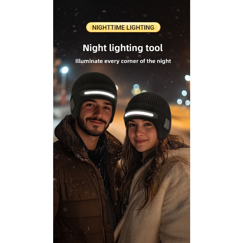 LED Headlamp Winter Hat Outdoo - Running Gear Cold Weather recensione e prezzo