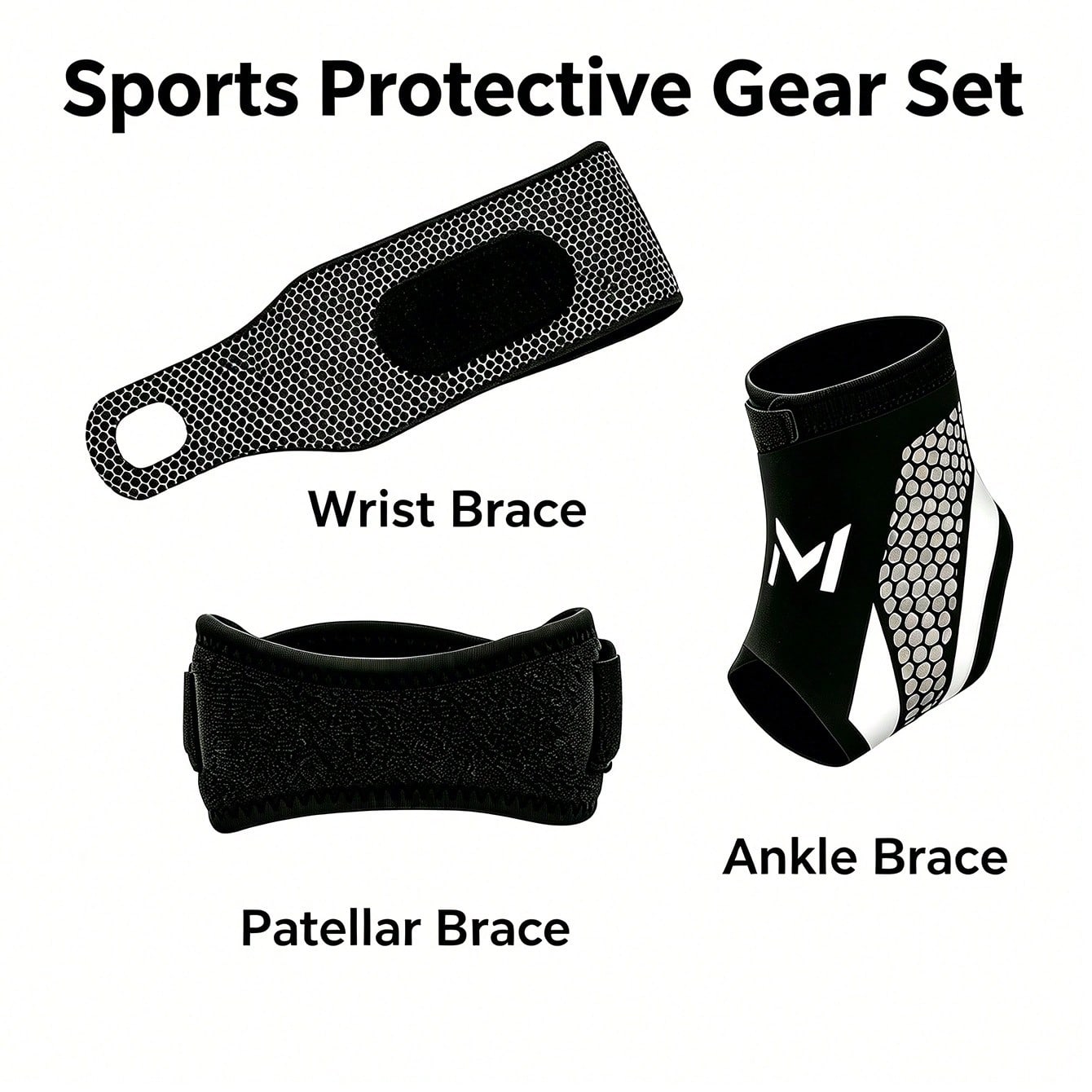 3Pcs Sports Protective Gear Se - Running Gear Knee recensione e prezzo