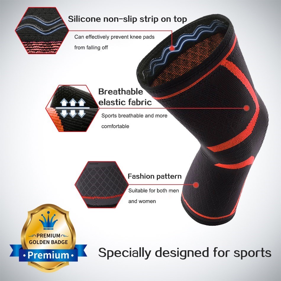 WOSWEIR-1 PC Elastic Knee Pads - Running Gear Knee recensione e prezzo