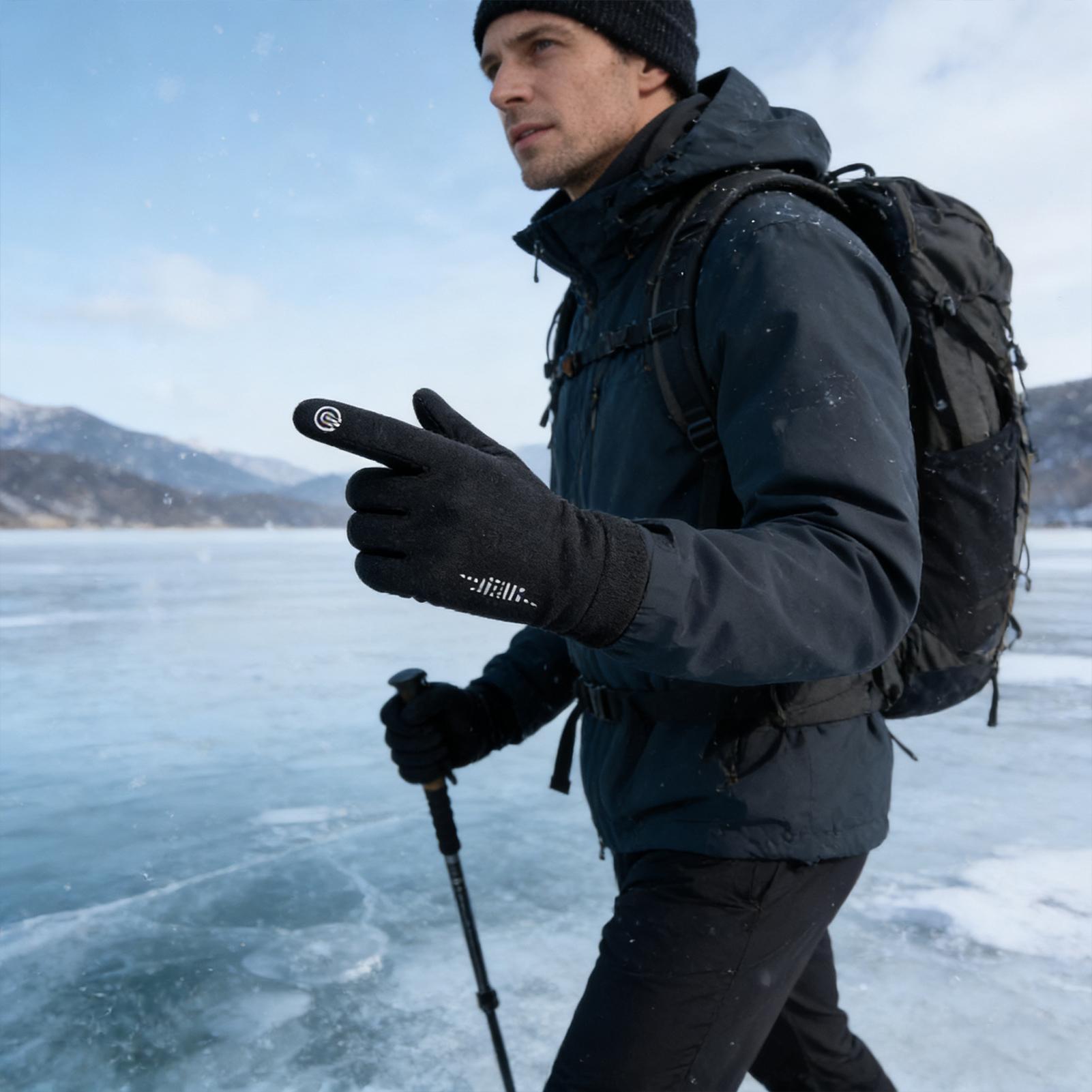 Warm Cycling Gloves Full Finge - Running Gear Cold Weather recensione e prezzo