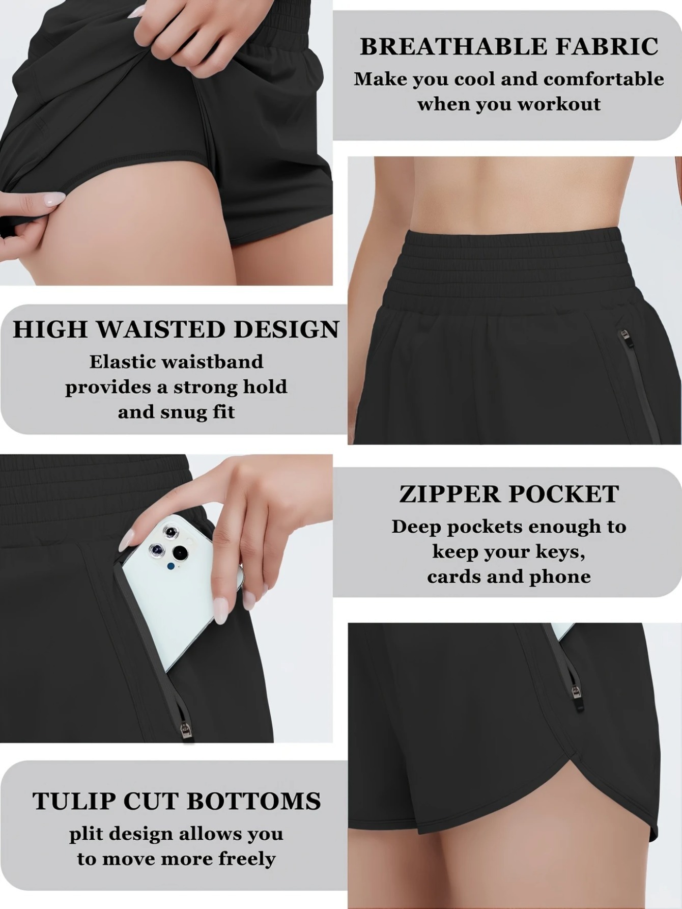 Women's High-waisted Sports Sh - Running Gear Woman recensione e prezzo