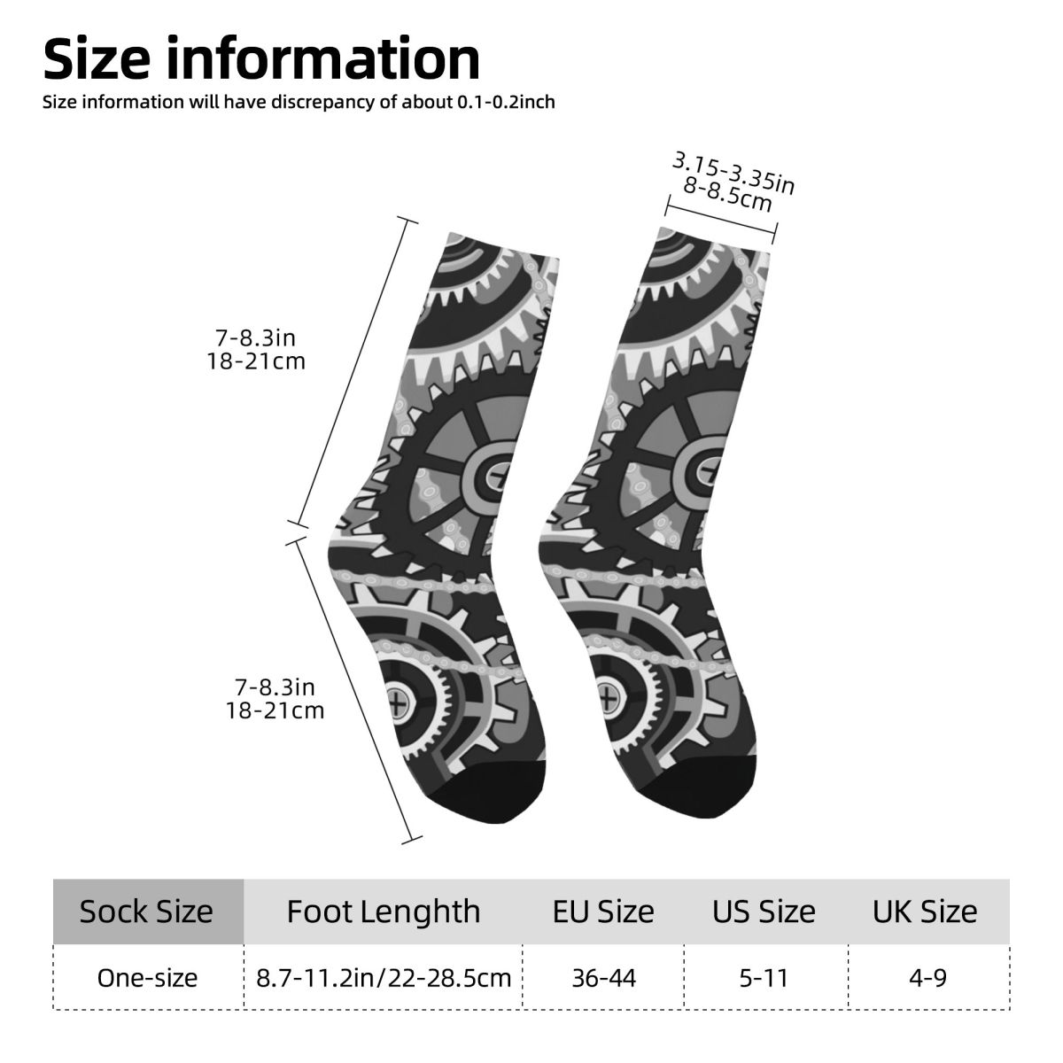 Gears Vintage Wheels Stockings - Running Gear Gifts recensione e prezzo